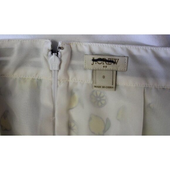 J CREW FACTORY PLEATED SKIRT COLOR LEMON SIZE 0 NEW G5888 - Picture 4 of 4